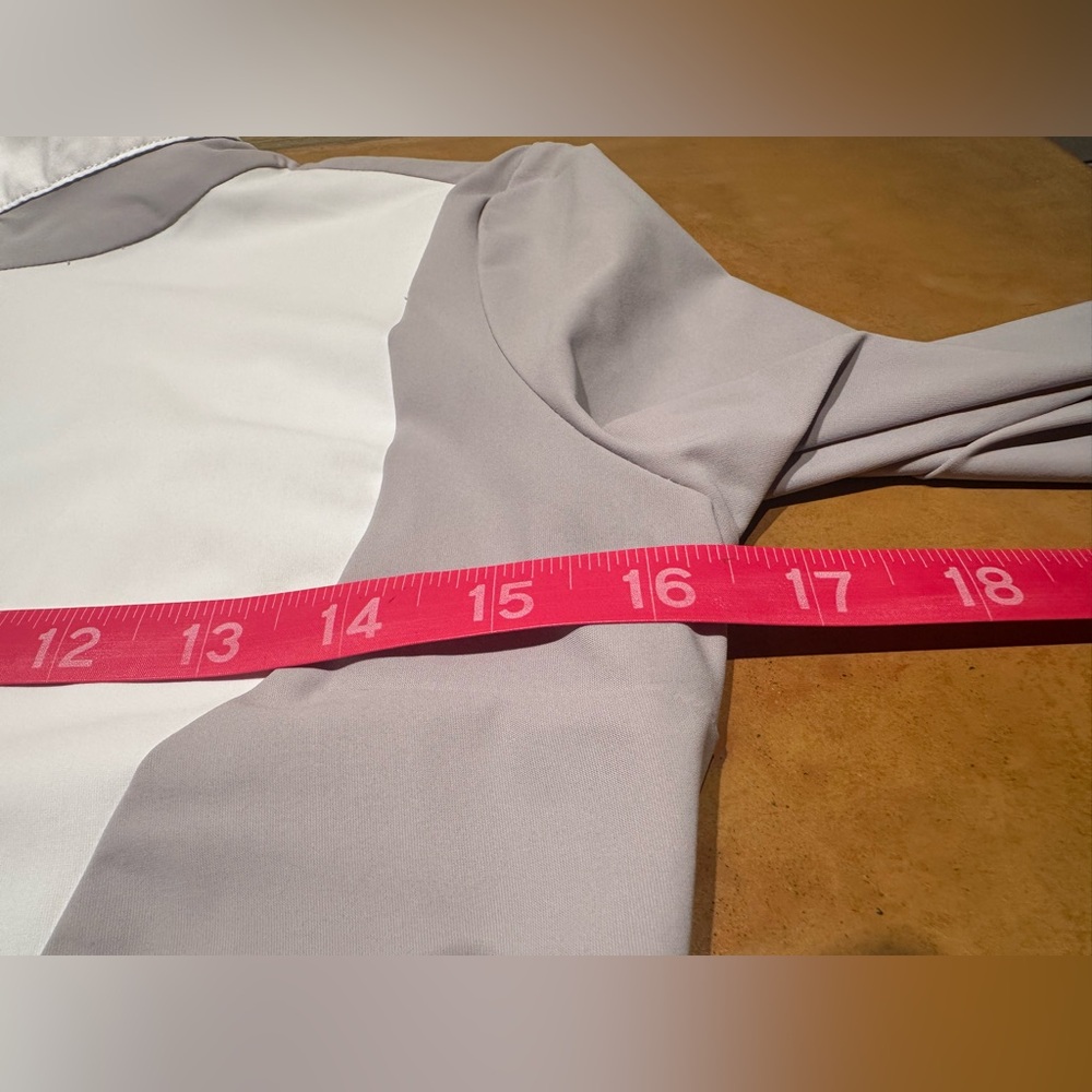 EGO7 Equestrian Show Shirt, Ice Grey/White, Size 2, Excellent Condition! - Picture 10 of 11